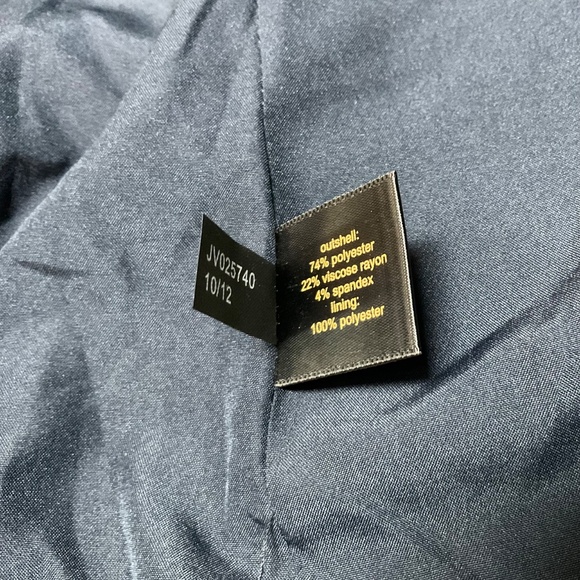 Outback Red by The Limited Blazer Jacket Navy and Green stripe 3/4 sleeve NWT - Picture 10 of 12